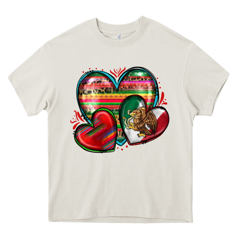 Mexican Hearts Heavy Core Tee by Zillion Design Studio | Teevron