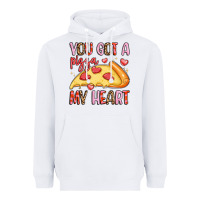 White you got a pizza my heart Heavyweight Hoodie - LillyAllenDesigns