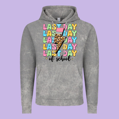 Last Day Of School Vintage Hoodie Designed By Jahusdesignshop