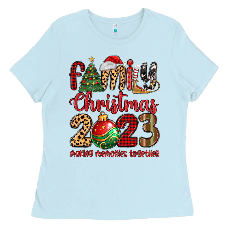 Family Christmas 2023 Making Memories Together Ladies Tee by MaliasSmallBusiness | Teevron
