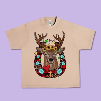 Christmas Horseshoe Urban Heavy Tee Designed By Jahusdesignshop