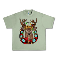 Oil Green christmas horseshoe Urban Heavy Tee - JahusDesignShop