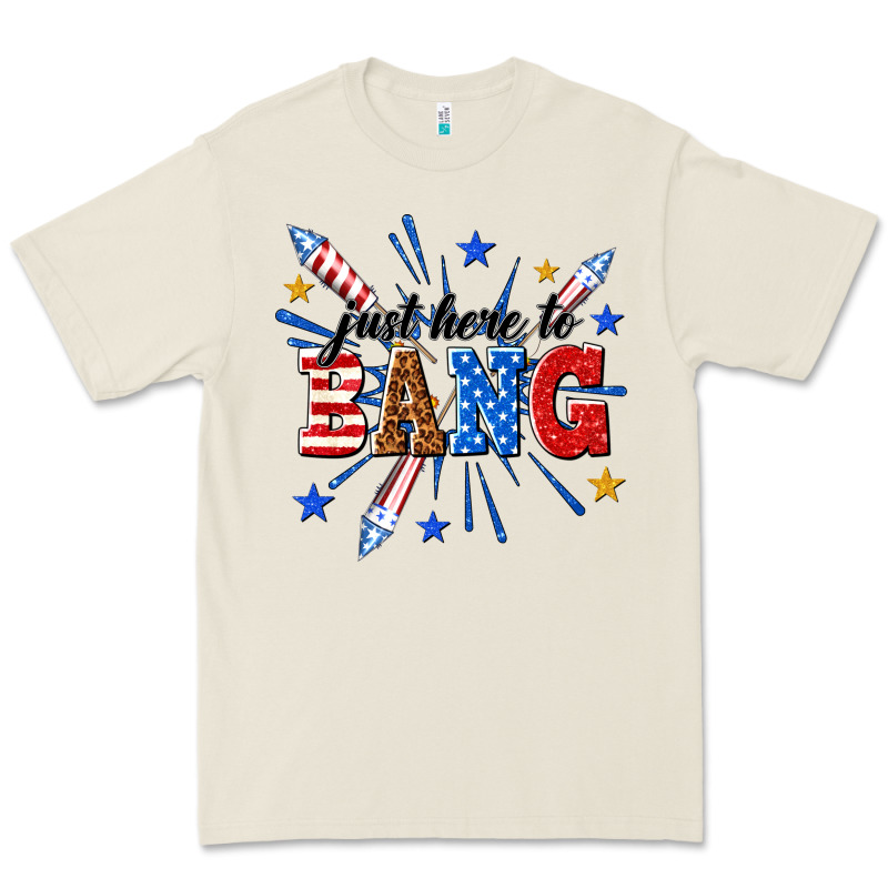 Just Here To Bang Premium Tee by texasbilliewilder | Teevron