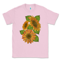 Bubblegum Pink sunflowers Classic Tee - Artiststas