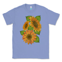 Colony Blue sunflowers Classic Tee - Artiststas