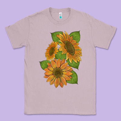 Sunflowers Classic Tee Designed By Artiststas