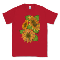 Red sunflowers Classic Tee - Artiststas