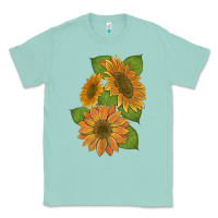 Seafoam sunflowers Classic Tee - Artiststas