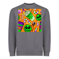 Storm halloween snacks seamless pattern Heavyweight Sweatshirt - BundleAndBundleShop
