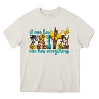 Cream if one has faith one has everything Heavy Core Tee - texasbilliewilder