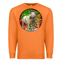 Carrot christmas dorset sheep Premium Sweatshirt - LillyAllenDesigns