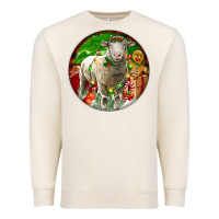 Sandshell christmas dorset sheep Premium Sweatshirt - LillyAllenDesigns