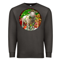 Smoke christmas dorset sheep Premium Sweatshirt - LillyAllenDesigns