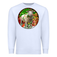 White christmas dorset sheep Premium Sweatshirt - LillyAllenDesigns