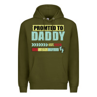 Army Green Promoted To Daddy Est 2020 Premium Hoodie - Bettercallsaul