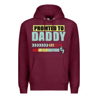 Burgundy Promoted To Daddy Est 2020 Premium Hoodie - Bettercallsaul