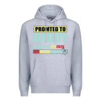 Heather Grey Promoted To Daddy Est 2020 Premium Hoodie - Bettercallsaul