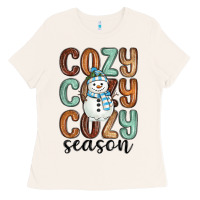 Bone cozy season snowman Ladies Tee - MaliasSmallBusiness