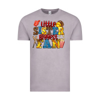 Vintage Zinc little sister biggest fan softball Vintage Tee - AdoDesignShop
