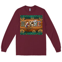 Burgundy western nurse glitter leopard sunflowers Long Sleeve Tee - BarkalooDesign
