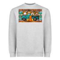 Heather Grey fall gnomes truck sippy cup Heavyweight Sweatshirt - Artiststas