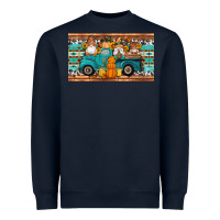 Navy fall gnomes truck sippy cup Heavyweight Sweatshirt - Artiststas