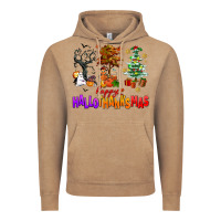 Vintage Coffee happy hallothanksmas trees Vintage Hoodie - AdoDesignShop