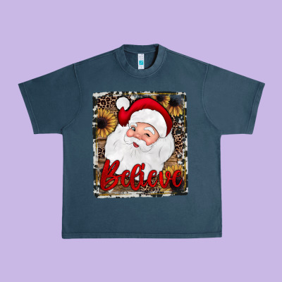 Believe Santa Urban Heavy Tee Designed By Jahusdesignshop