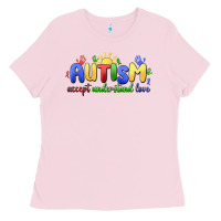 Bubblegum Pink autism accept understand love Ladies Tee - MaliasSmallBusiness