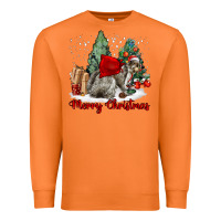 Carrot Merry Christmas Gray Squirrel Premium Sweatshirt - LillyAllenDesigns