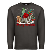 Smoke Merry Christmas Gray Squirrel Premium Sweatshirt - LillyAllenDesigns