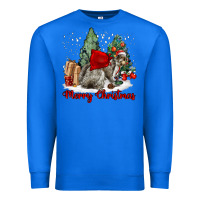 True Royal Merry Christmas Gray Squirrel Premium Sweatshirt - LillyAllenDesigns