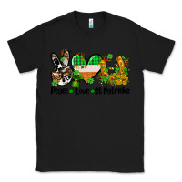 Black peace love st patricks Classic Tee - AdoDesignShop