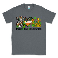 Charcoal Heather peace love st patricks Classic Tee - AdoDesignShop
