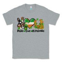 Heather Grey peace love st patricks Classic Tee - AdoDesignShop