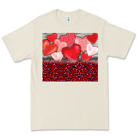Bone valentine's day red hearts red leopard Premium Tee - BarkalooDesign