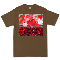 Cacao valentine's day red hearts red leopard Premium Tee - BarkalooDesign
