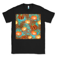 Black plaid fall pumpkin seamless Classic Tee - AdoDesignShop