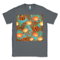 Charcoal Heather plaid fall pumpkin seamless Classic Tee - AdoDesignShop
