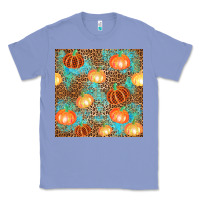 Colony Blue plaid fall pumpkin seamless Classic Tee - AdoDesignShop