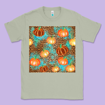Plaid Fall Pumpkin Seamless Classic Tee Designed By Adodesignshop
