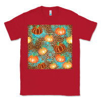 Red plaid fall pumpkin seamless Classic Tee - AdoDesignShop