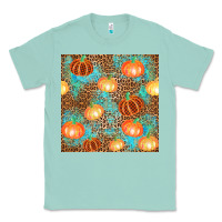 Seafoam plaid fall pumpkin seamless Classic Tee - AdoDesignShop