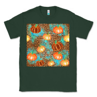Sports Green plaid fall pumpkin seamless Classic Tee - AdoDesignShop