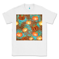 White plaid fall pumpkin seamless Classic Tee - AdoDesignShop