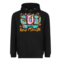 Black god is my refuge and strength Heavyweight Hoodie - LillyAllenDesigns