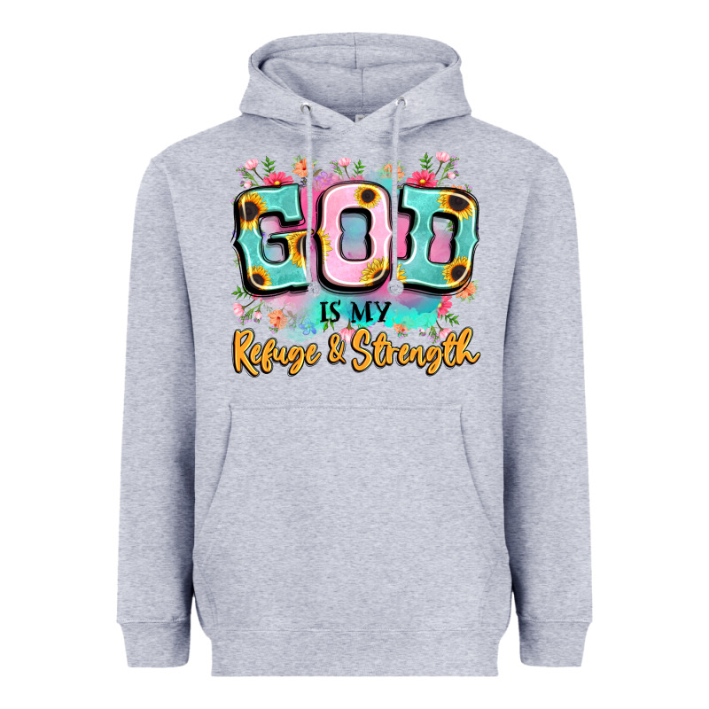 God Is My Refuge And Strength Heavyweight Hoodie by LillyAllenDesigns | Teevron