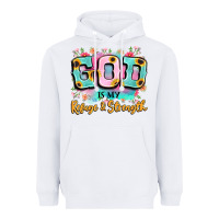 White god is my refuge and strength Heavyweight Hoodie - LillyAllenDesigns