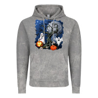 Cloud Rock halloween tree and ghosts Vintage Hoodie - AdoDesignShop