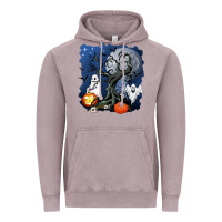 Vintage Zinc halloween tree and ghosts Vintage Hoodie - AdoDesignShop
